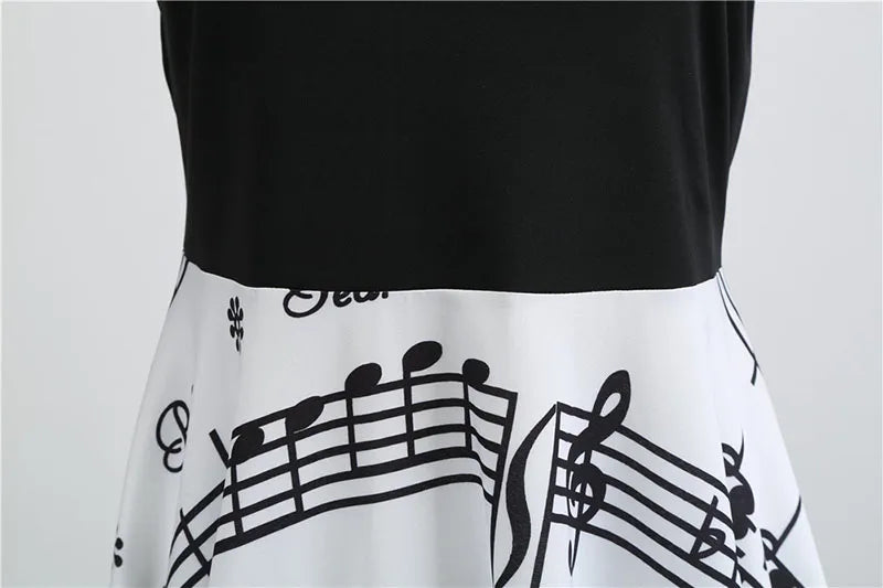 Women's Santa Claus Printed Christmas Costume Dress Long Sleeve Holiday Xmas Fancy Party Gown for Ladies