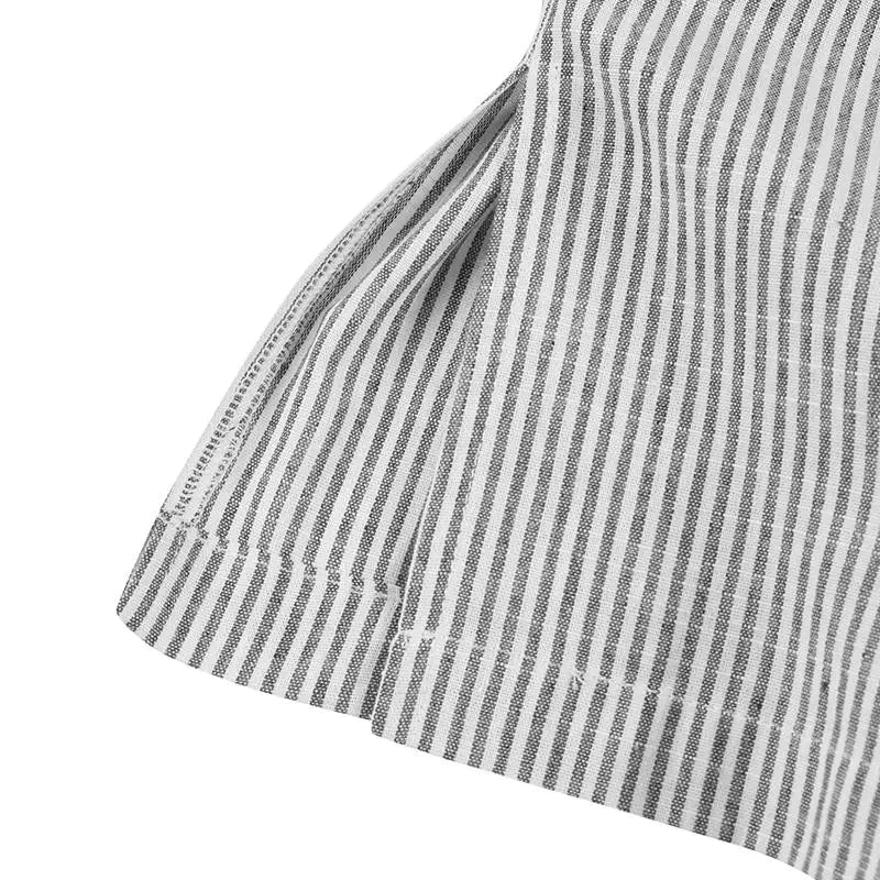 2025 Stripe Printed Beach Party Sundress ZANZEA Spring Fall Bohemian Women Long Sleeve Lapel Dress Fashion Casual Loose Vestidos