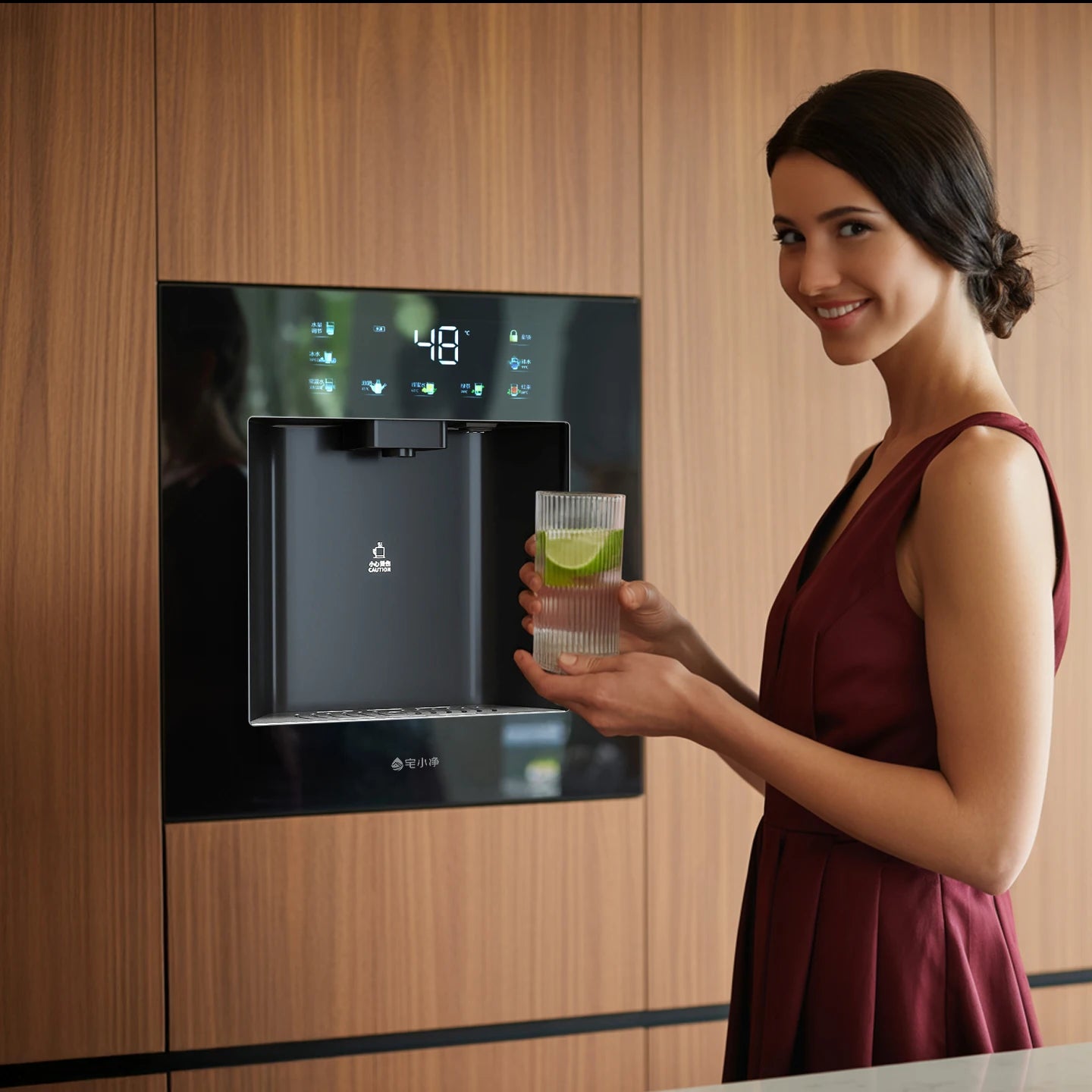 Built-in Direct Drinking Hot/Cold Water Machine Stainless Steel 304 Eco-Friendly Electric Chilled Water Dispenser for Hotel Home