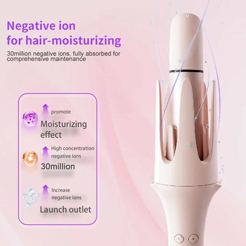 2025 4in1 New Smart Automatic Hair Curler Professional High Quality Oem Curling Iron Long Barrel Rotating Hair Curling Iron