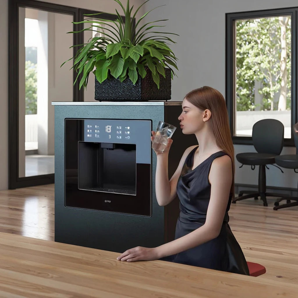 Built-in Stainless Steel Hot & Cold Direct Drinking Water Machine Electronic Refrigeration OEM Brand Guangdong Origin Hotel Use