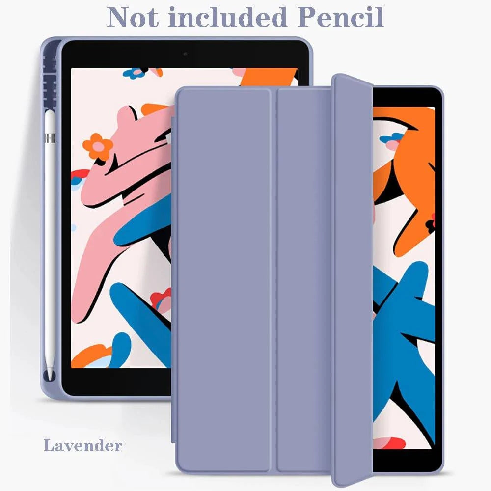 LYNHURD! iPad Pro 13/11 case with pencil holder, designed for multiple iPad generations, showcasing a sleek design.