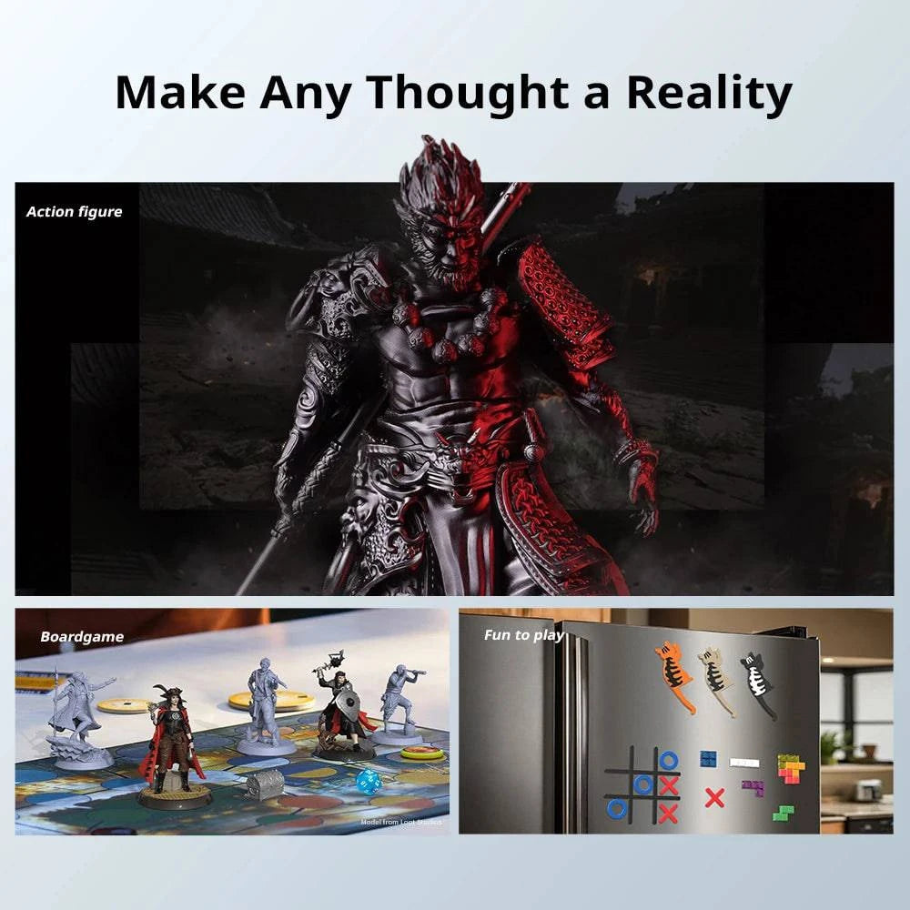 ANYCUBIC Photon Mono 4 LCD 3D printer with 10K screen and 2.2L build volume, showcasing its sleek design and features.