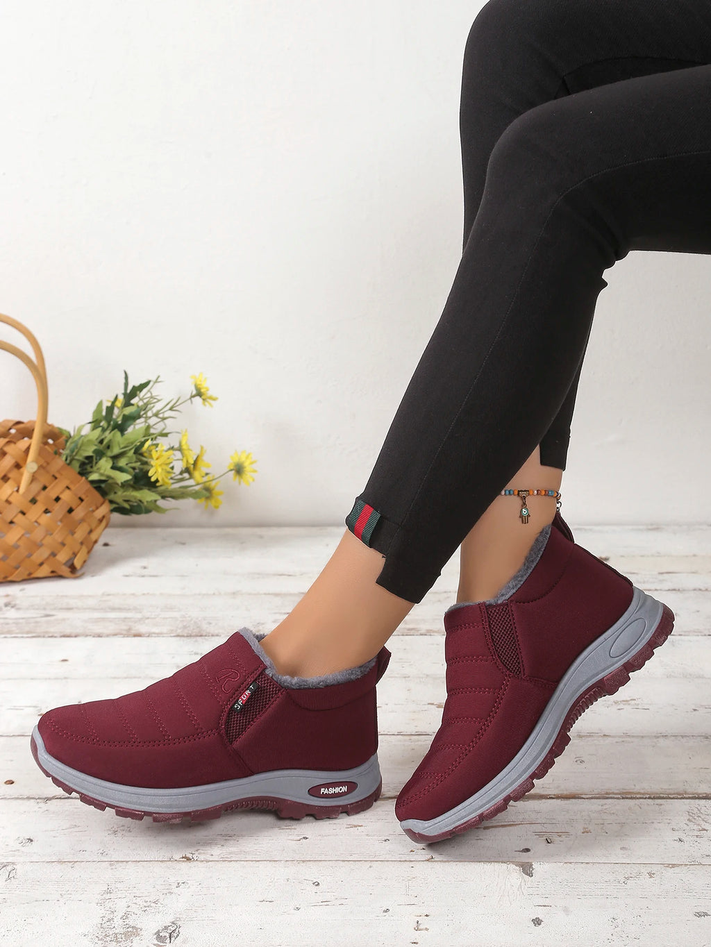 Women's shoes  Autumn witnter  Casual cotton Warm Wear Resistant Chunky Sole Affordable Free shipping