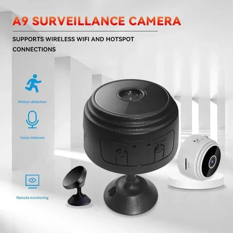 LYNHURD WiFi Mini Camera for smart home monitoring of infants and pets, featuring a compact design and wireless video recording.