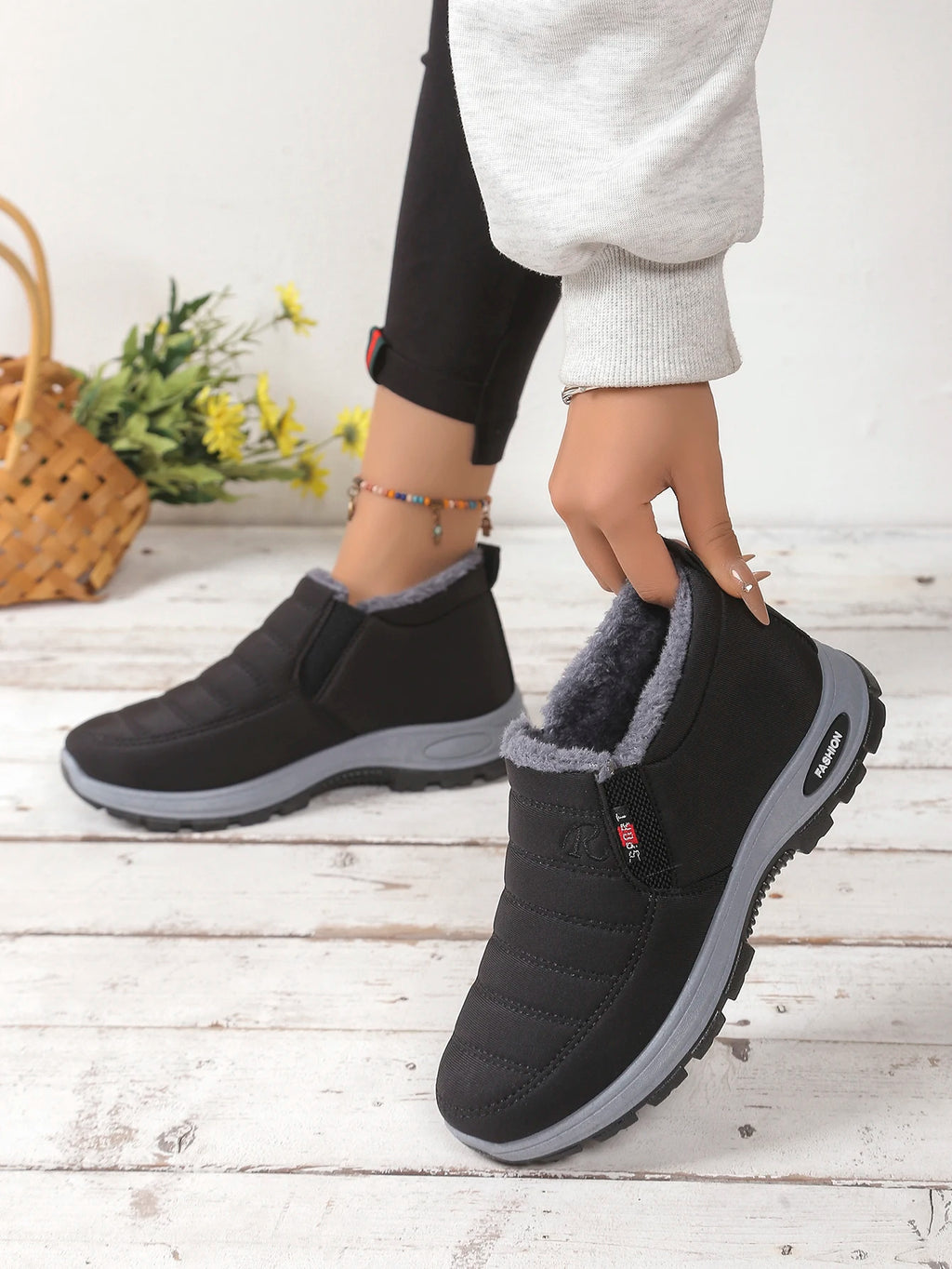 Women's shoes  Autumn witnter  Casual cotton Warm Wear Resistant Chunky Sole Affordable Free shipping