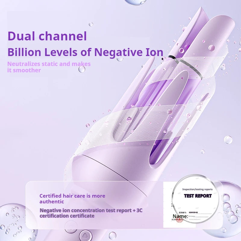 Automatic Curling Iron 4 in 1 Hair Styler 32MM Curling Wand with Negative Ion Auto Rotating Hair Curler for Waves Straightening