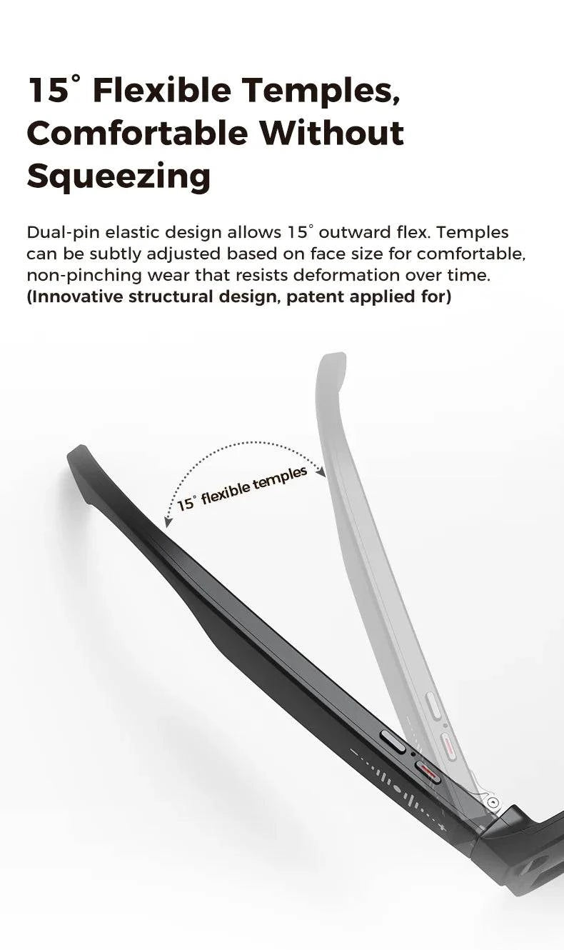 LYNHURD AI smart camera sunglasses with 800W pixels, voice control, and WiFi for HD1080P shooting.