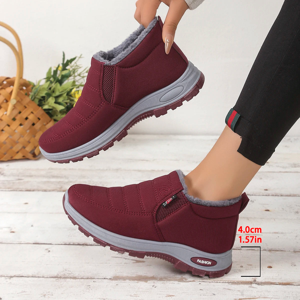 Women's shoes  Autumn witnter  Casual cotton Warm Wear Resistant Chunky Sole Affordable Free shipping