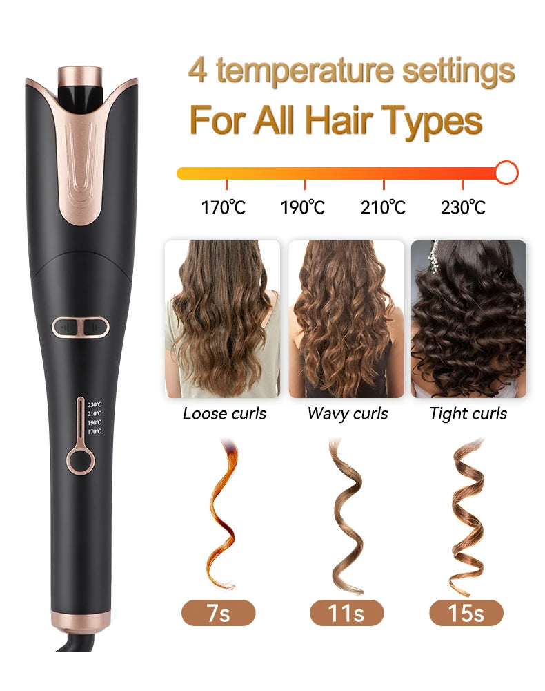 Auto Rotating Ceramic Hair Curler Automatic Curling Iron Styling Tool Hair Iron Curling Wand Air Spin and Curl Curler Hair Waver