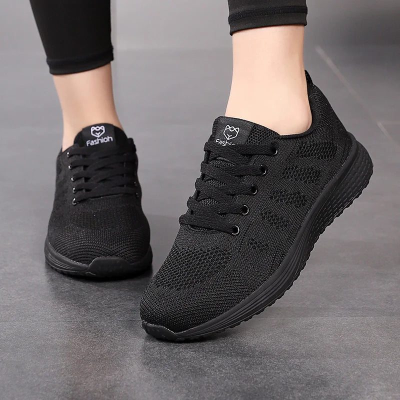 Women Sport Shoes Fashion Platform Sneakers Ladies Spring Summer Flats Running Shoes for Women Casual Shoes Mesh Jogging Tennis