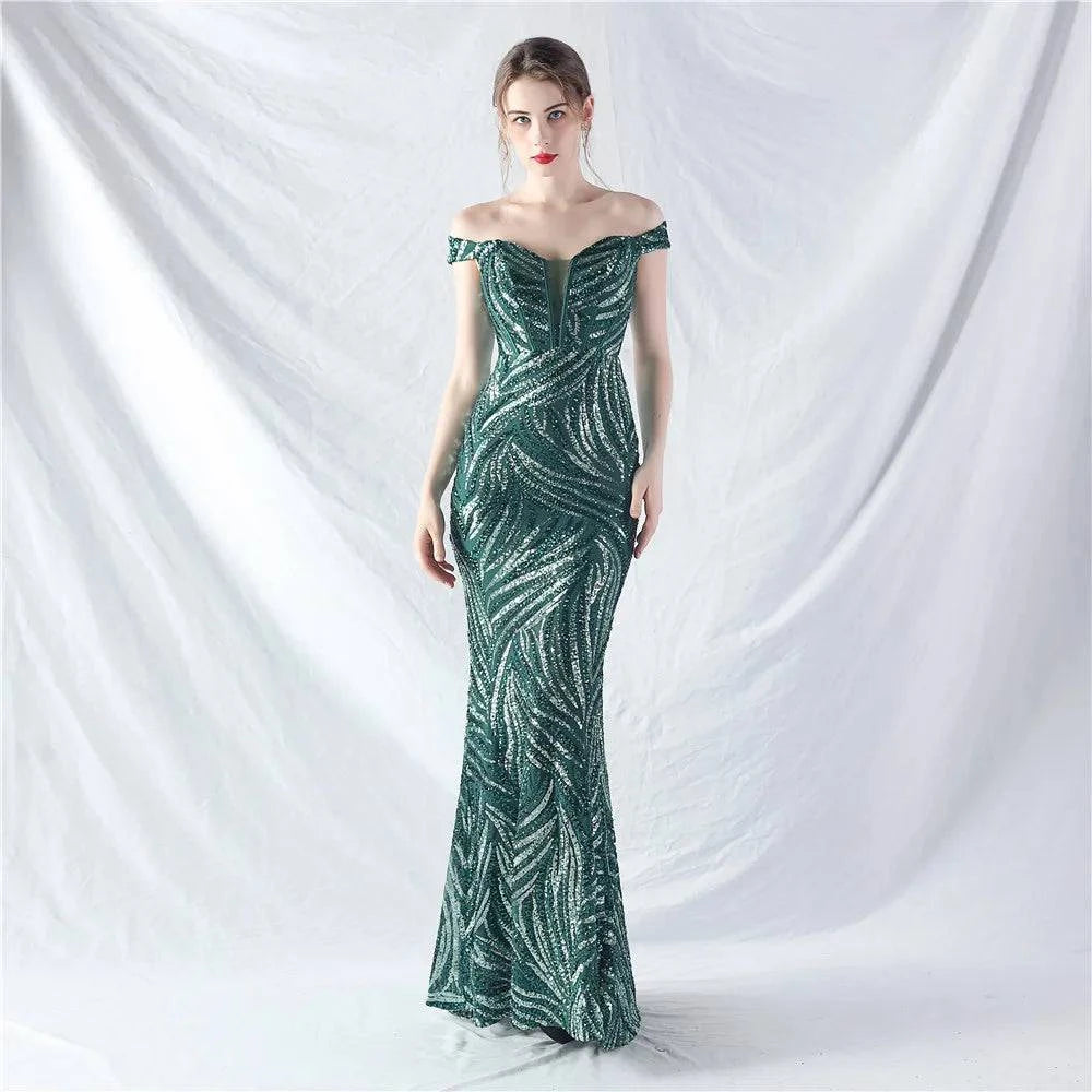 Elegant LYNHURD! ball gown evening dress in luxurious fabric, perfect for formal occasions and special events.