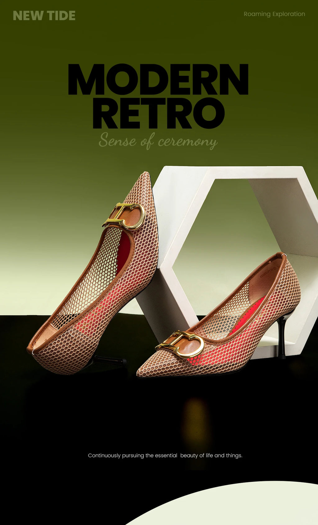 Women's Shoes 2025 Spring New Pointed Toe High Heels Mesh Upper Breathable Comfortable Summer Sandals