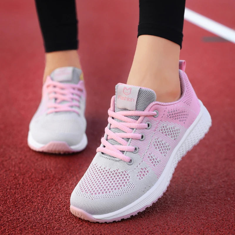 Women Sport Shoes Fashion Platform Sneakers Ladies Spring Summer Flats Running Shoes for Women Casual Shoes Mesh Jogging Tennis