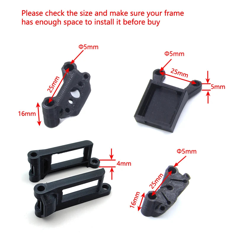3D Printed GPS Mount TPU Holder T-shaped Antenna Fixed Bracket Seat Replacement parts for PhiSital/GEPRC MARK5 FPV Drone Frame