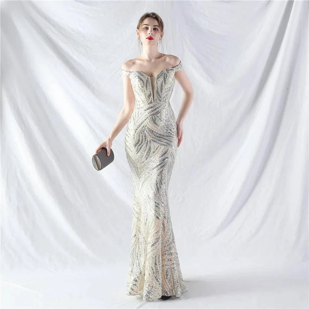 Elegant LYNHURD! ball gown evening dress in a luxurious design, perfect for formal occasions and wedding parties.