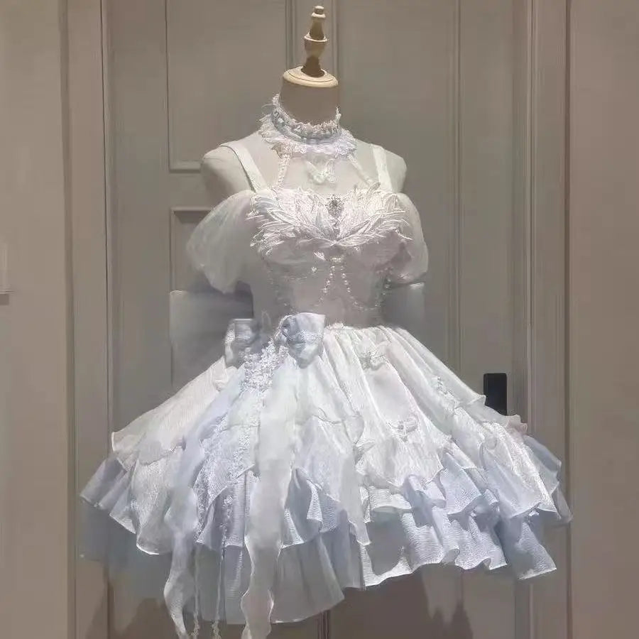 2025 Autumn Vintage Elegant Y2K Velvet Off Shoulder Dress Bow Bodycon Mini A-line Women Evening Party Subculture Lolita Formal