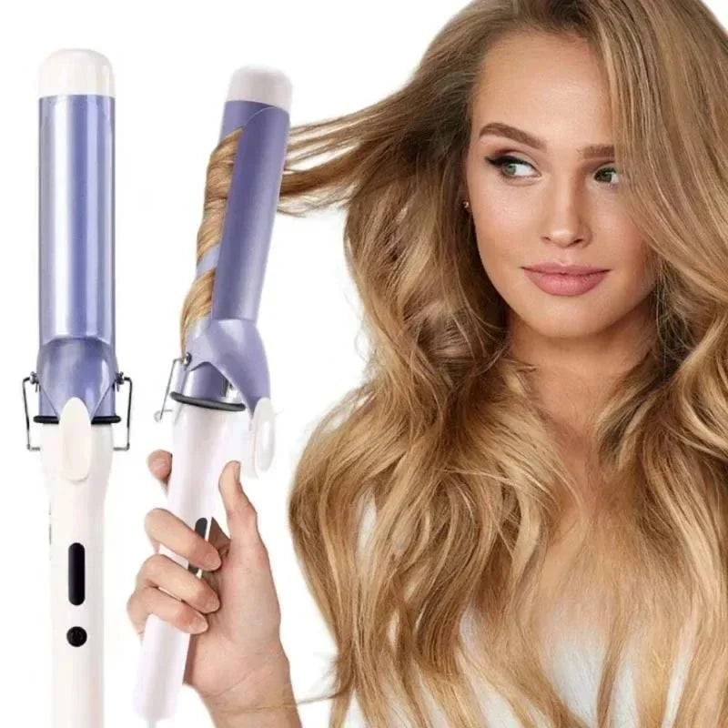 40MM Professional Ceramic J-Shape Rotating Big Wave Curling Iron Electric Curling Iron Hair Styling Tools Salon Styling Tools