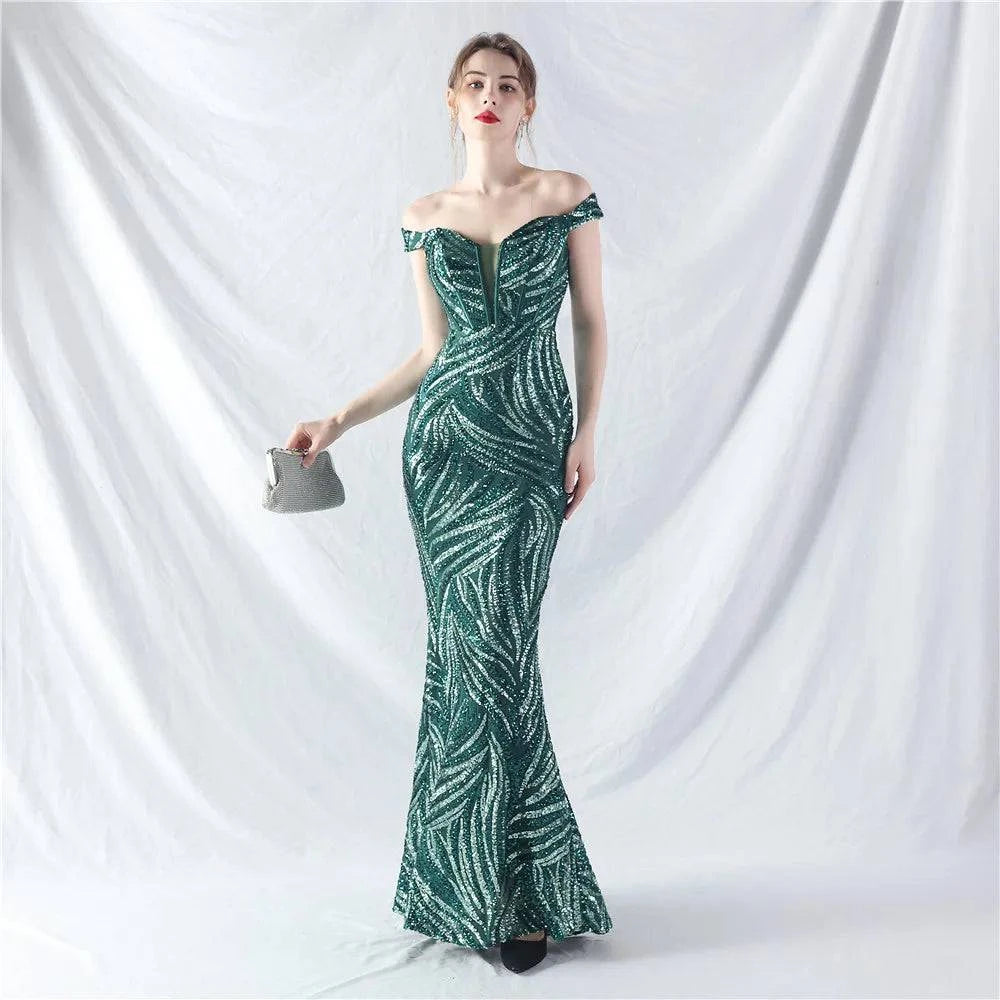 Elegant LYNHURD! ball gown evening dress for formal occasions, featuring luxurious fabric and a flattering silhouette.
