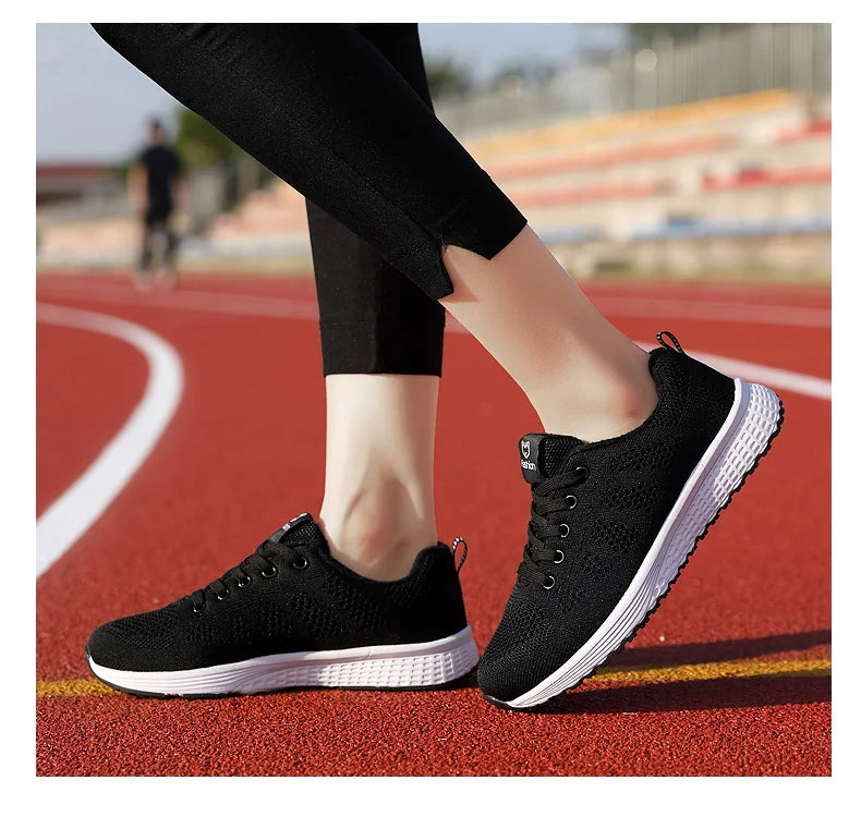 Women Sport Shoes Fashion Platform Sneakers Ladies Spring Summer Flats Running Shoes for Women Casual Shoes Mesh Jogging Tennis