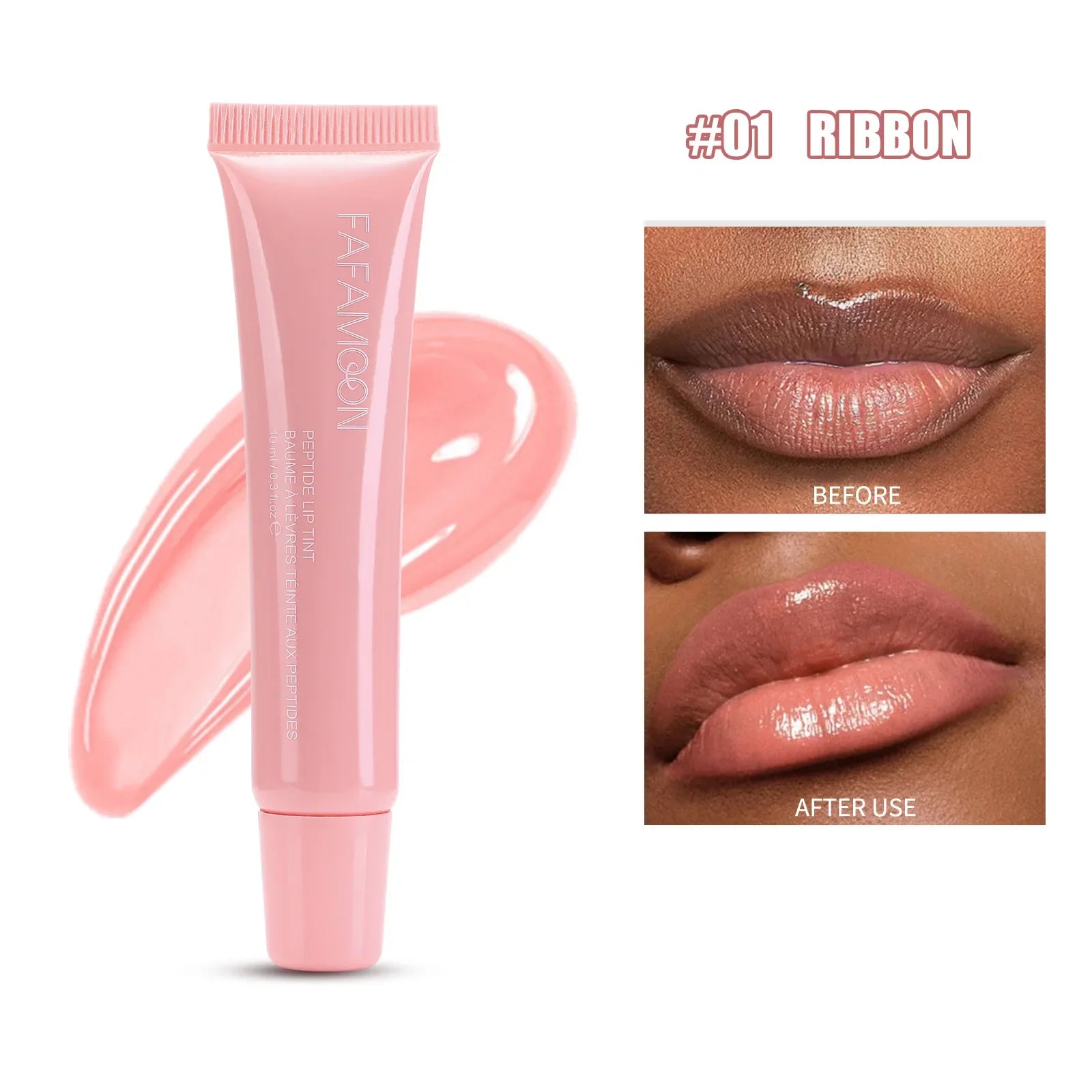 1pcs Soft Tube Mirror Lip Gloss Lip Oil Nude Brown Plumping Lip Gloss Moisturising Transparent Lipgloss Beauty Cosmetics Makeup