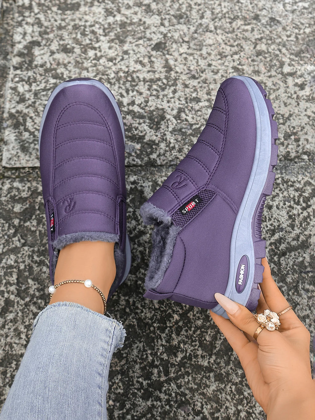 Women's shoes  Autumn witnter  Casual cotton Warm Wear Resistant Chunky Sole Affordable Free shipping