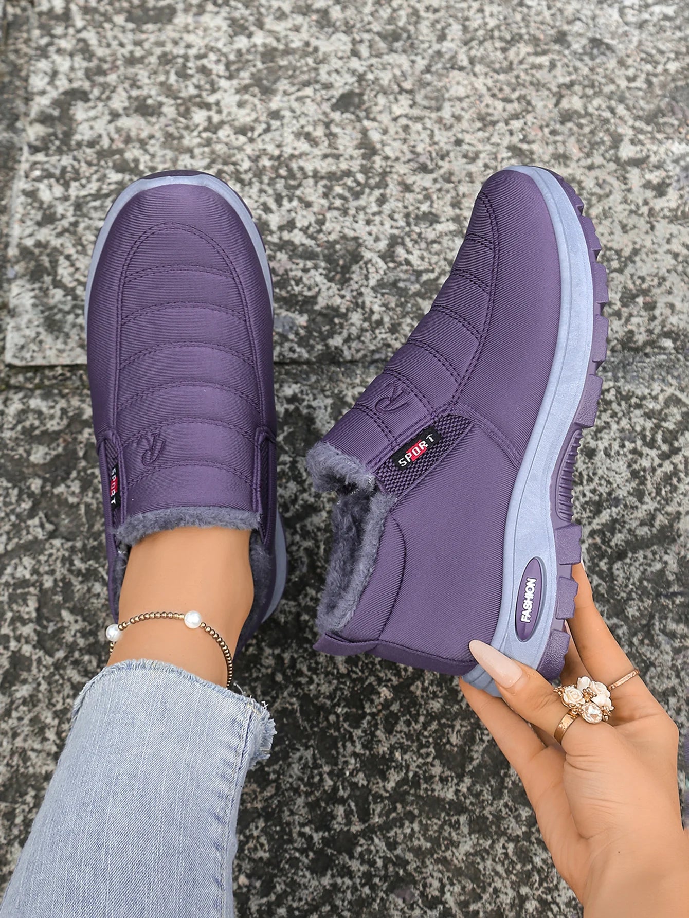 Women's shoes  Autumn witnter  Casual cotton Warm Wear Resistant Chunky Sole Affordable Free shipping