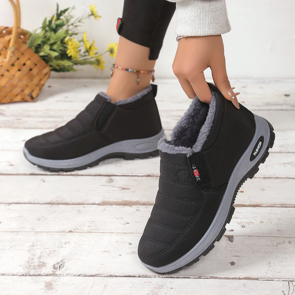 Women's shoes  Autumn witnter  Casual cotton Warm Wear Resistant Chunky Sole Affordable Free shipping