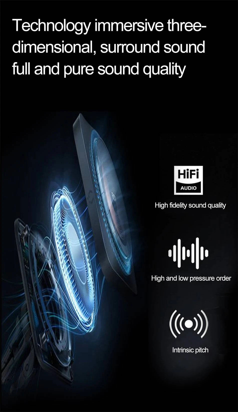 LYNHURD smart glasses for men with anti-blue lens, voice assistant, and intelligent translation features.