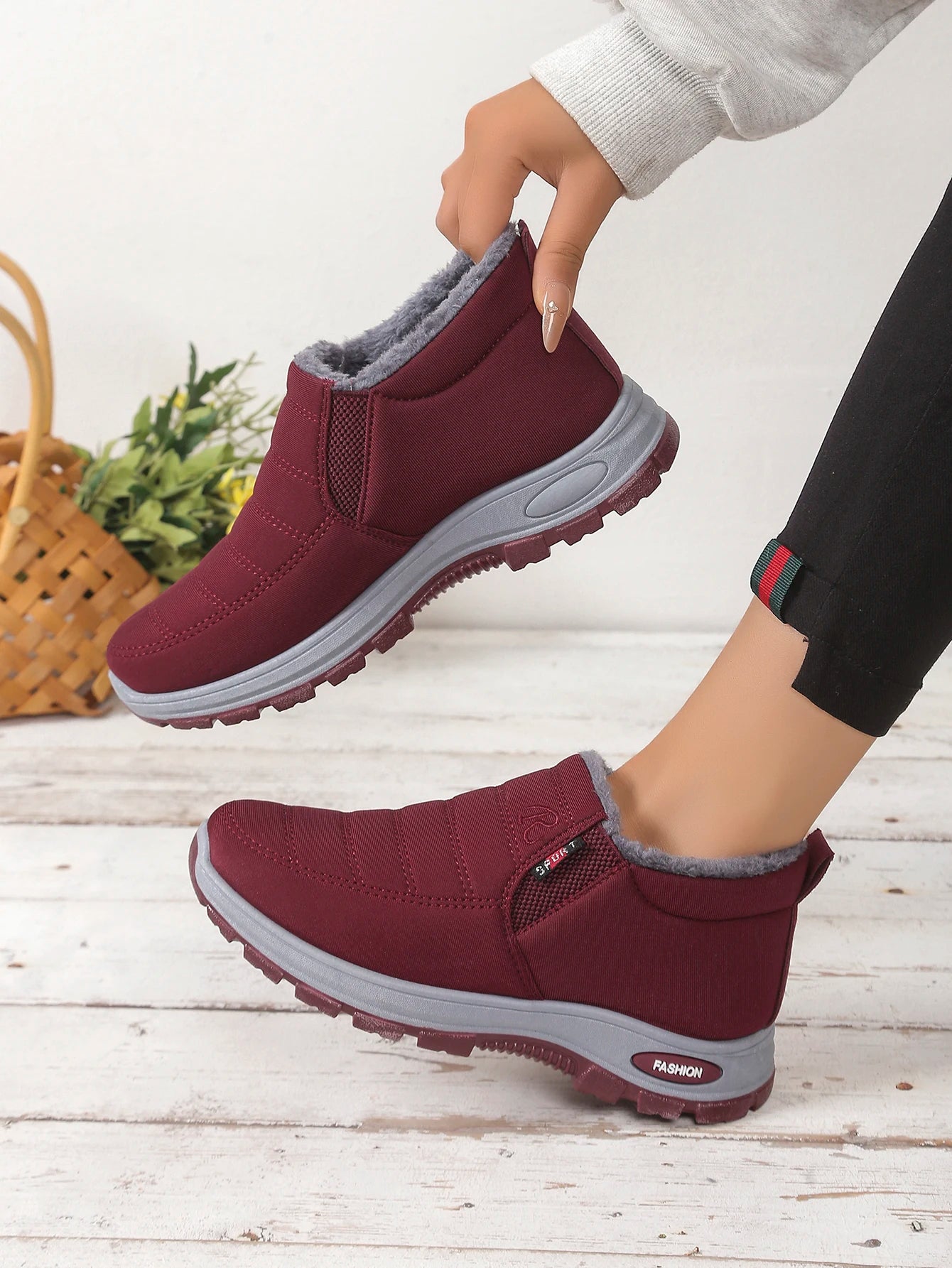 Women's shoes  Autumn witnter  Casual cotton Warm Wear Resistant Chunky Sole Affordable Free shipping