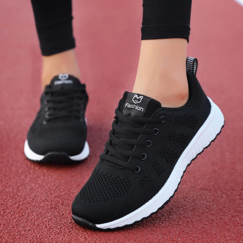 Women Sport Shoes Fashion Platform Sneakers Ladies Spring Summer Flats Running Shoes for Women Casual Shoes Mesh Jogging Tennis