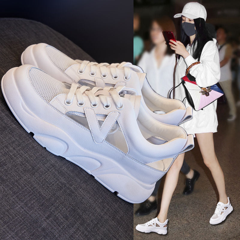 Women's Shoes On Offer With Stylish Cute Fashion Flat Casual Low Shoe Female Comfortable And Elegant Designer Summer White