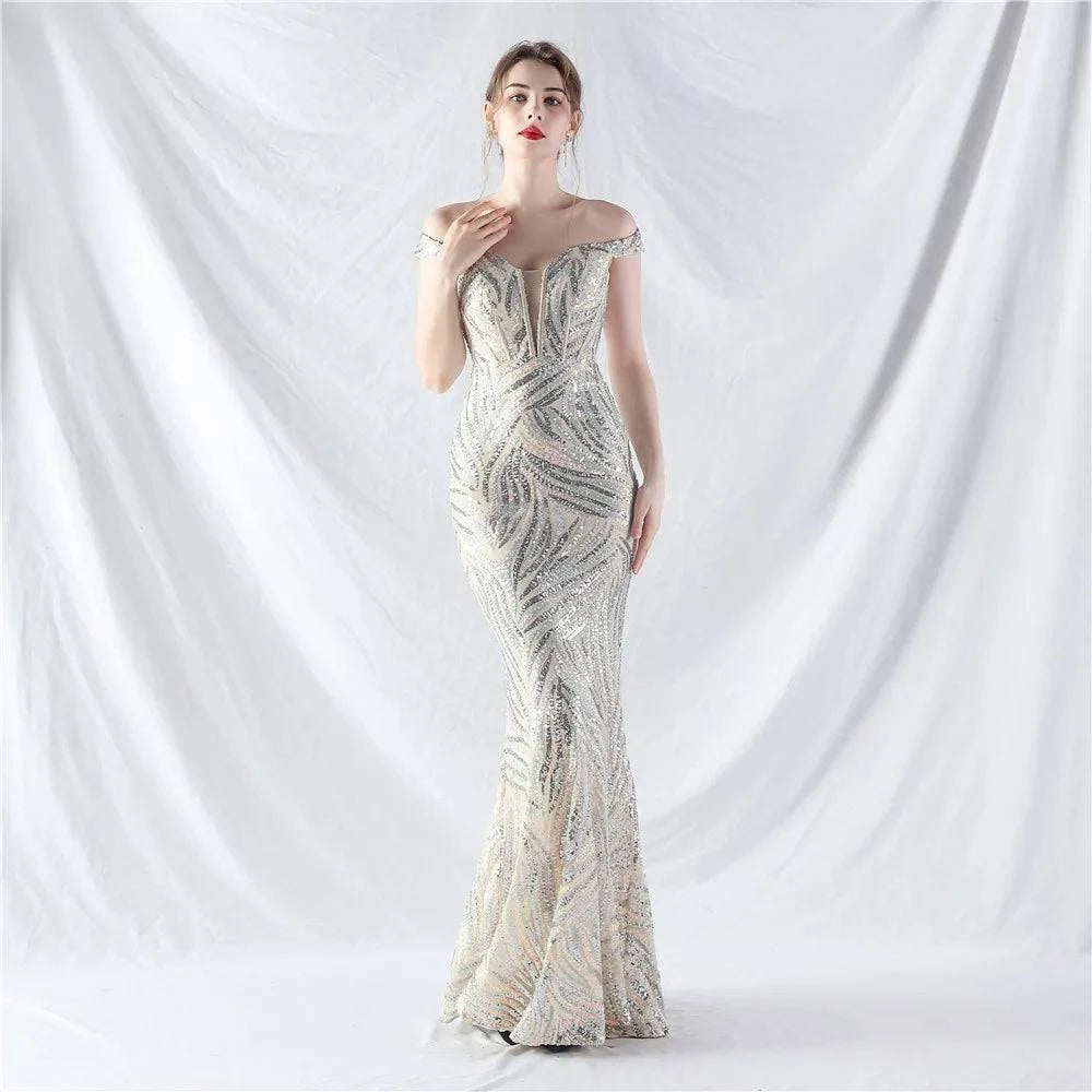 Elegant LYNHURD! ball gown evening dress in rich fabric, perfect for formal occasions and special events.