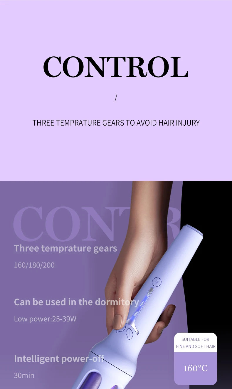 Automatic Curling Iron 32 mm Big Roll Anion  Ceramic Hair Curler 4-Speed Adjustable  Fast Heating Fashion Styling Tools