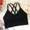 Women Push Up Bras Solid Color Crop Top Seamless Underwear Female Sexy Lingerie Padded Sport Fitness Bra