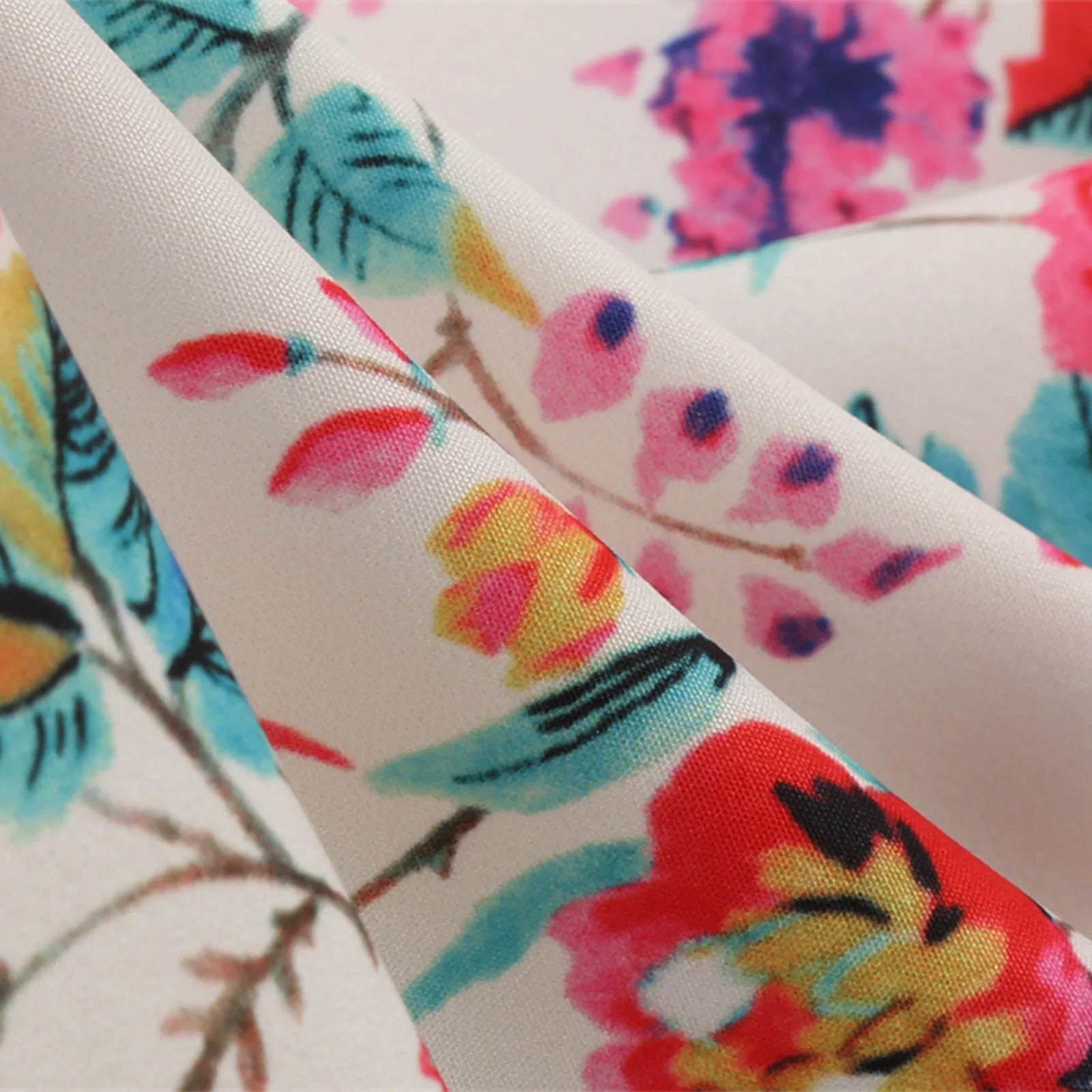 Women'S Dress Floral Printed Short Sleeve Peter Pan Collar Elegant Party Dress Retro Vintage 50s 60s Rockabilly Dresses Vestidos