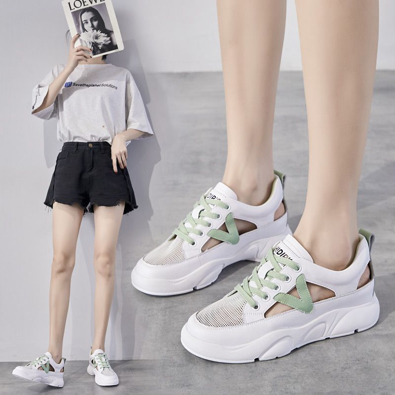 Women's Shoes On Offer With Stylish Cute Fashion Flat Casual Low Shoe Female Comfortable And Elegant Designer Summer White