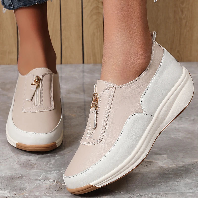 Women's Sports Shoes 2025 New White Shoes Woman Flats Casual Shoes Zapatillas De Mujer Flat Sneakers Casual Footwear Women