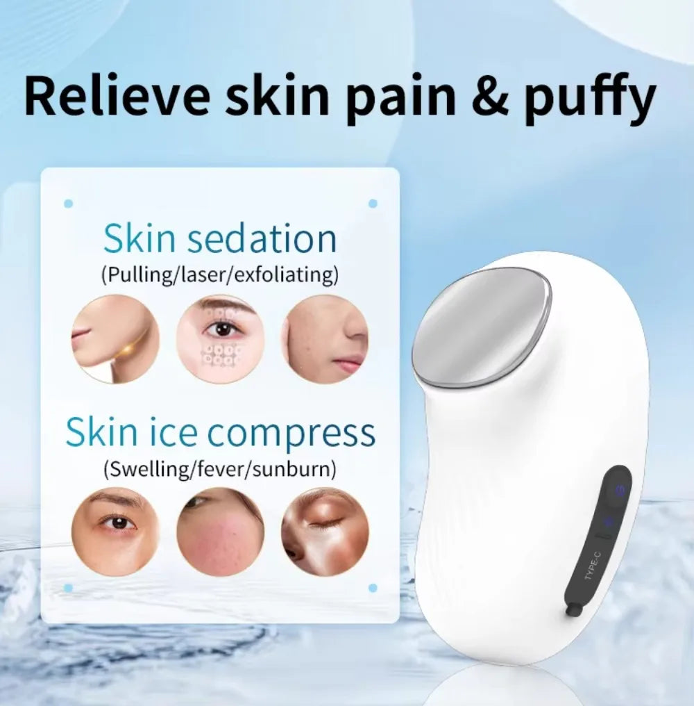 2024 New Hot and Cold  Beauty Device Facial Mini  Care Skin Rejuvenation Massager tool