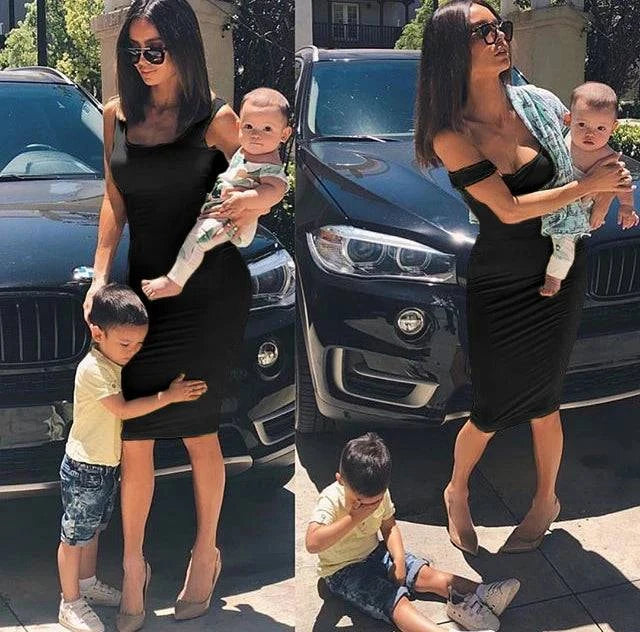 LYNHURD! plus size women's sleeveless midi dress in summer style, featuring a sexy tank top design.