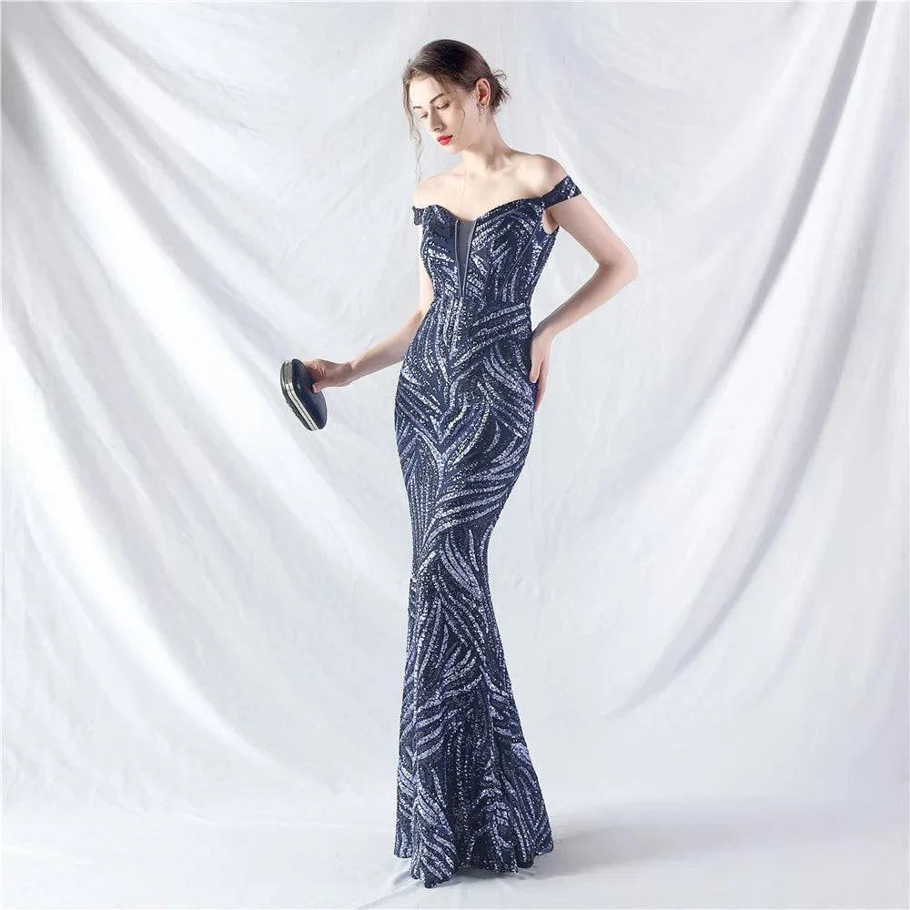 Elegant LYNHURD! ball gown evening dress for formal occasions, featuring intricate details and a flowing silhouette.