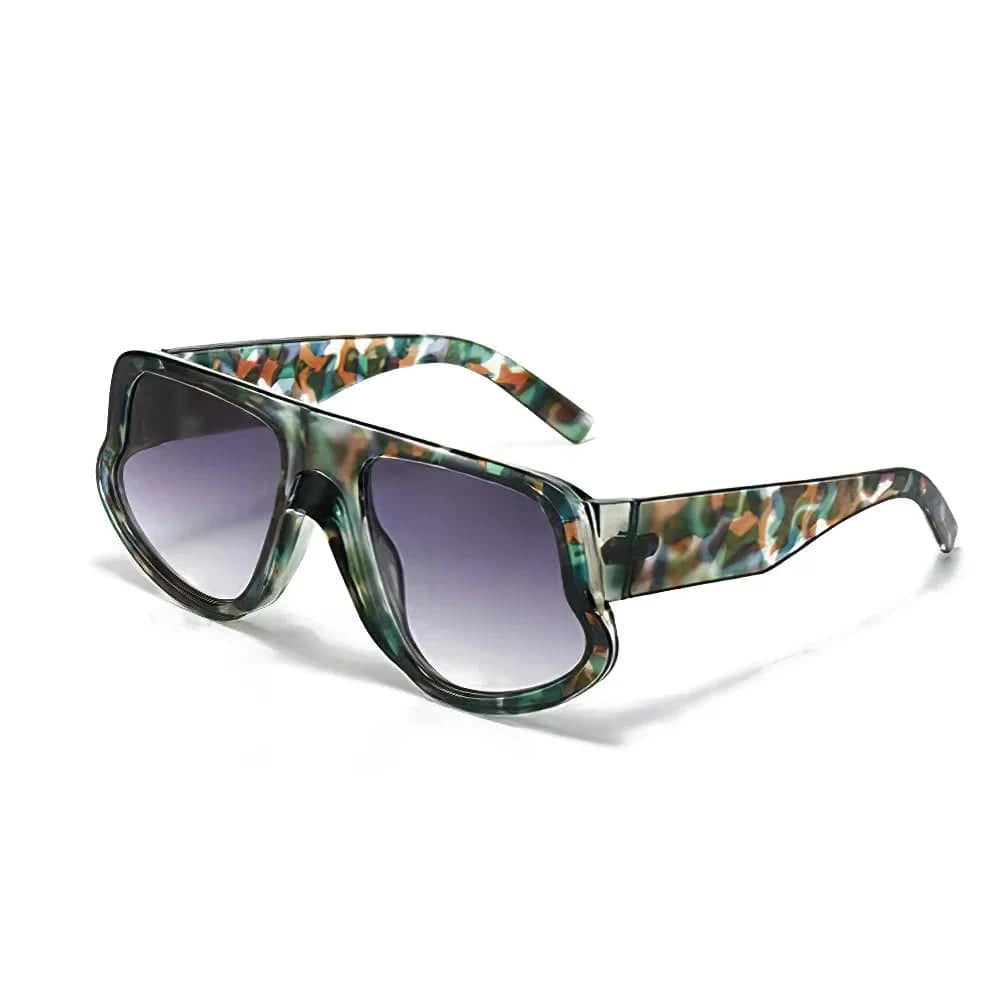 Stylish LYNHURD! vintage small frame black rectangle sunglasses for women, featuring a chic square design.