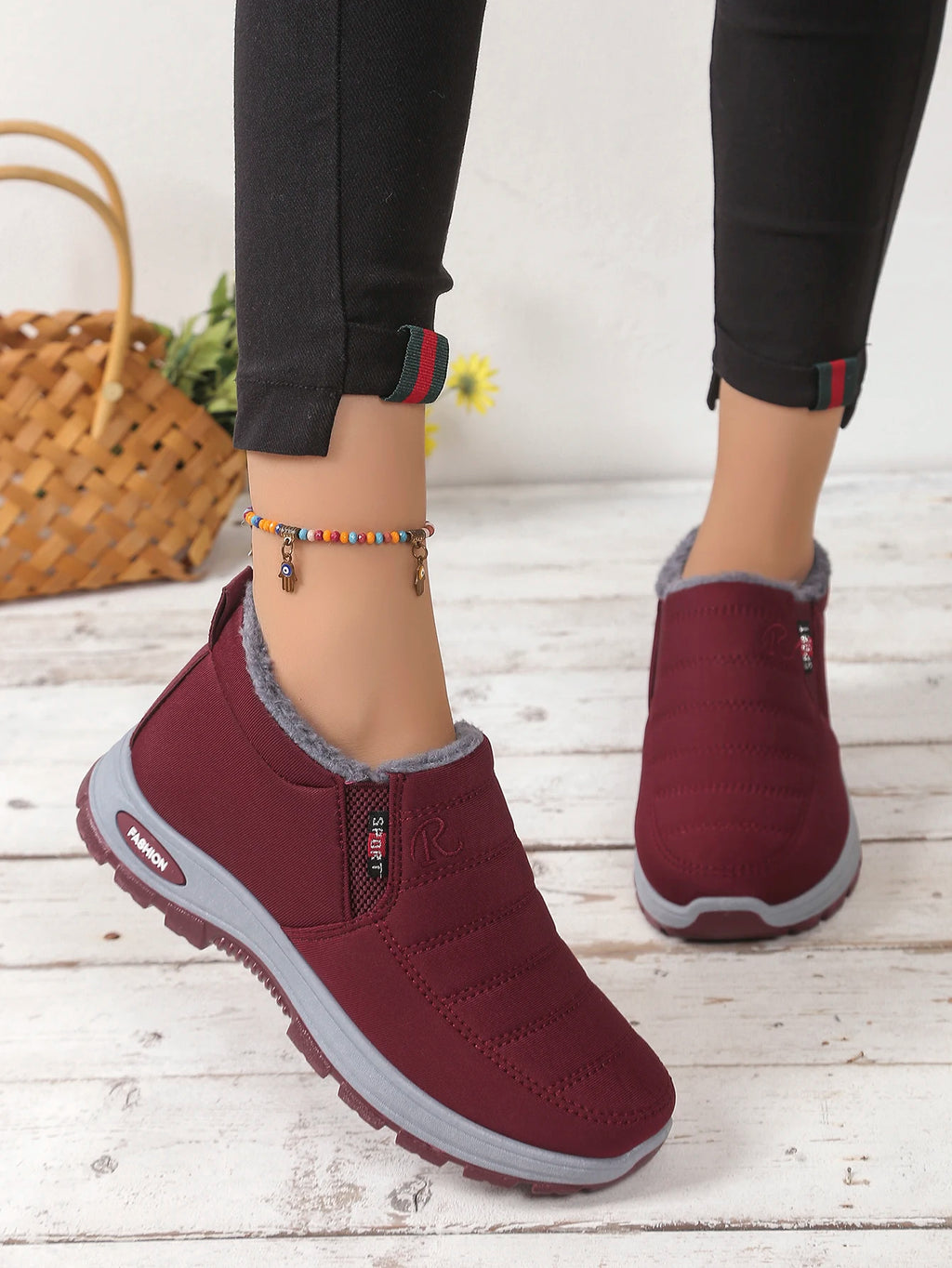 Women's shoes  Autumn witnter  Casual cotton Warm Wear Resistant Chunky Sole Affordable Free shipping