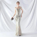Elegant LYNHURD ball gown evening dress in flowing fabric, perfect for formal occasions and special events.