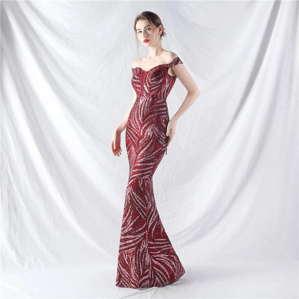 Elegant LYNHURD! ball gown evening dress in luxurious fabric, perfect for formal occasions and special events.