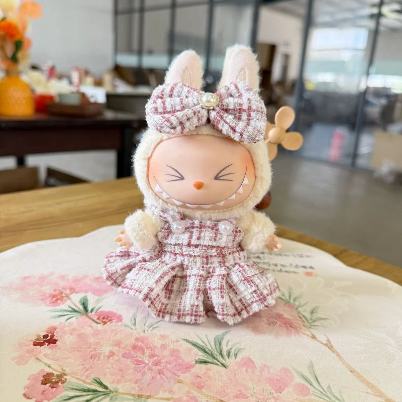 17cm Mini Plush Doll'S Clothes Outfit Accessories For Korea Kpop Exo Labubu Idol suit Clothing Gift，Only clothes and no dolls