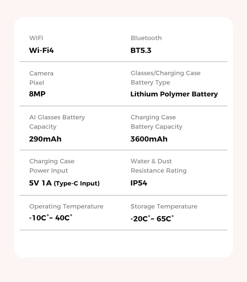 LYNHURD AI smart camera sunglasses with 800W pixels, voice control, and WiFi for HD1080P shooting.