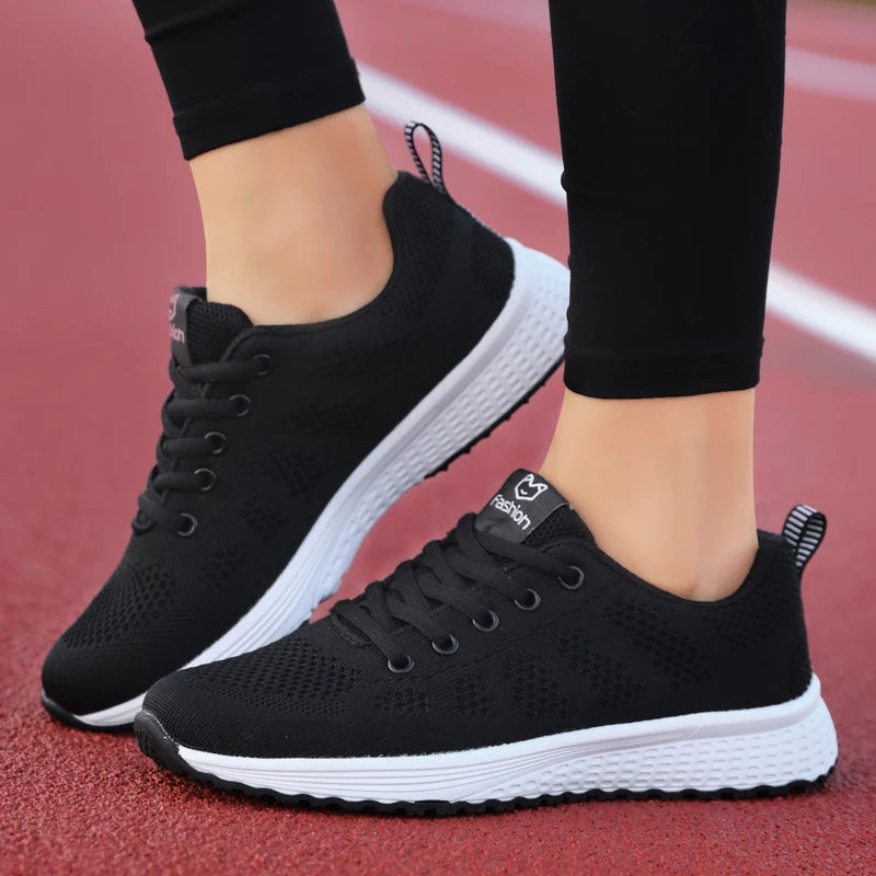 Women Sport Shoes Fashion Platform Sneakers Ladies Spring Summer Flats Running Shoes for Women Casual Shoes Mesh Jogging Tennis