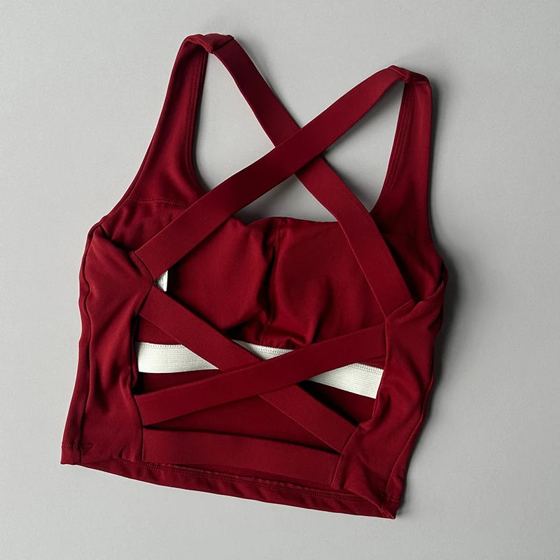 Women Sports Bra Top Push Up Fitness Yoga Bra Underwear Sport Tops For Women Breathable Running Vest Bralette Gym Wear Female