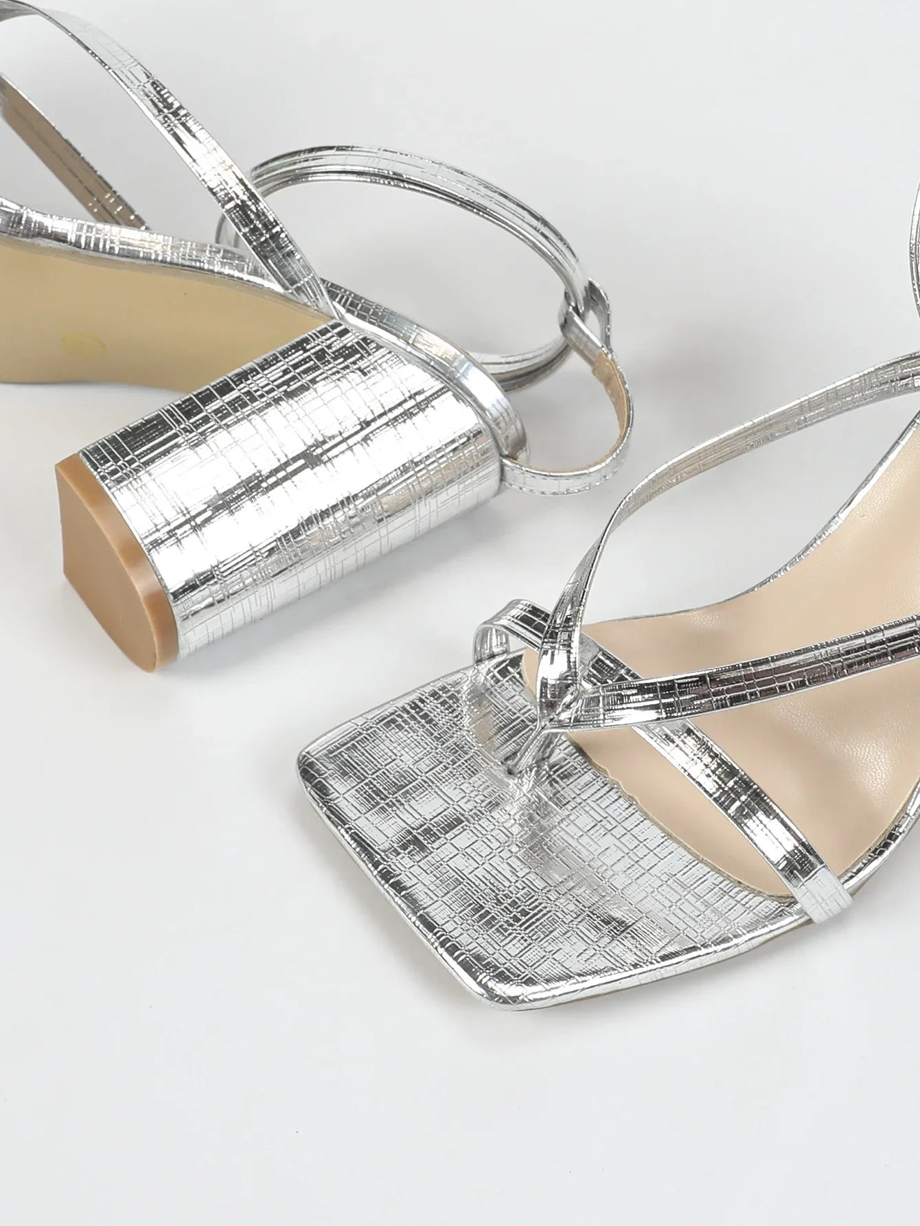 Women's Shoes With Straps Casual Heels Navy Blue Pumps Sexy Sandals Footwear Peep Toe Nude Sweet Buckle Low Comfortable Orange C